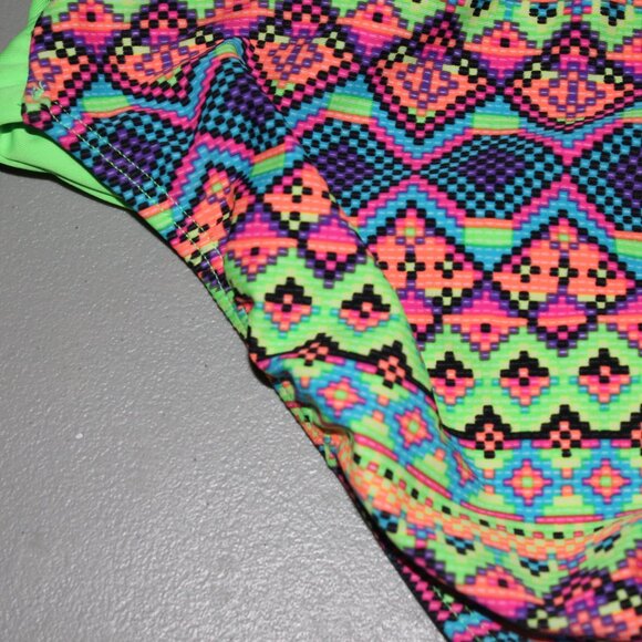 Multi Color 2 Pcs Justice Bikini Swimsuit Size 16 - Picture 8 of 10